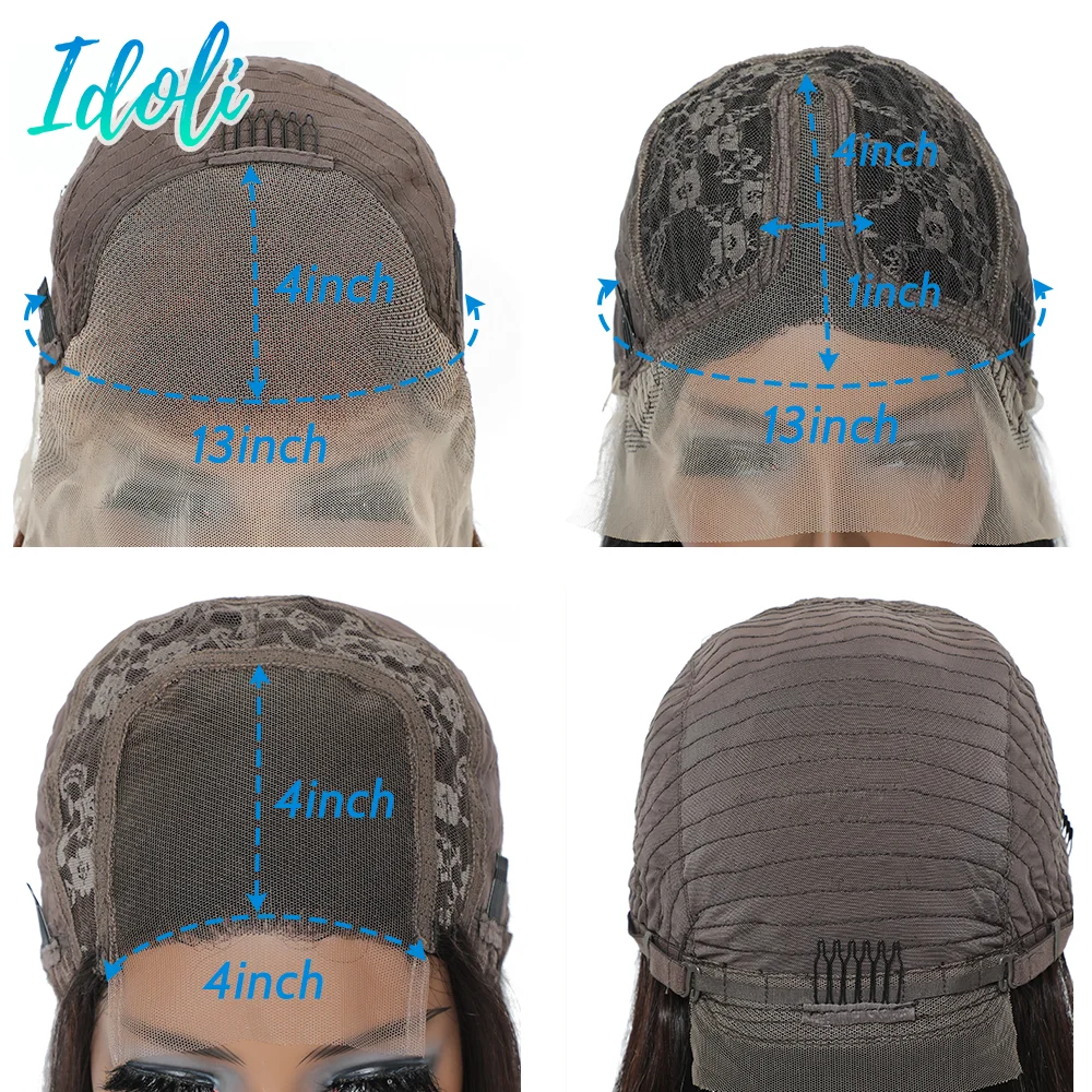 Человеческих волос глубокая волна фронтальной парик 13x4 Синтетические волосы на