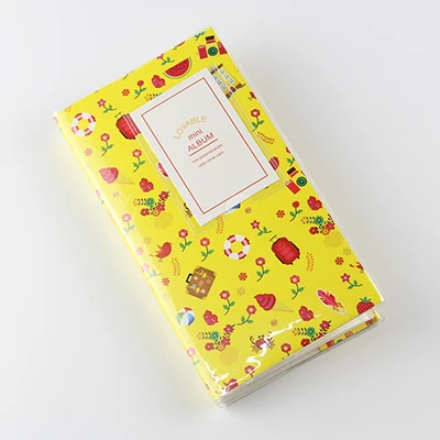 Yellow Photo Album 10 листов белая пленка для Fuji Instax Mini Фотобумага снимок Фотобумага для ЖК-дисплея с подсветкой Fujifilm Instax Mini 7 s/8/25/90/9 Fuji instant - Цвет: Yellow Photo Album