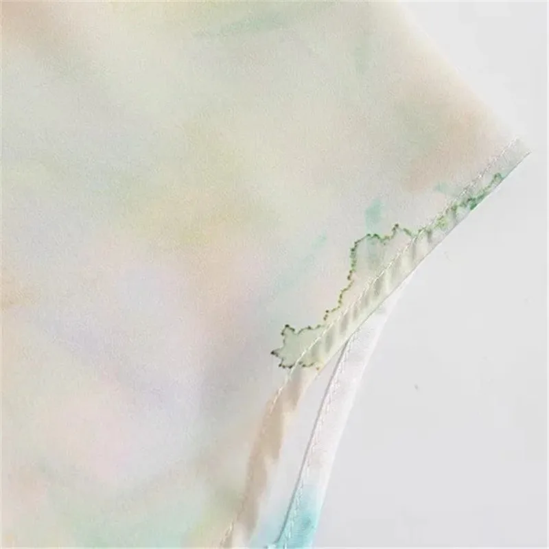 

PSEEWE Za Women Shirt Fashion Tie Dye Button Up Shirt Female Spring 2021 Collared Long Sleeve Top Y2k Casual Chic Woman Blouse