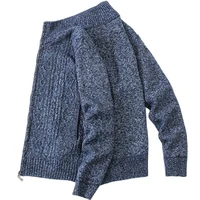 new cardigan men sweater autumn winter men fleece sweater jackets men zipper knitted coat casual knitwear warm sweatercoat male