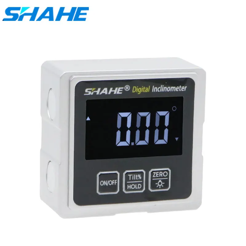 Цифровой транспортир shahe угломер с подсветкой и 3 сторонней магнитной