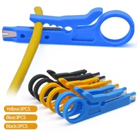 3pcs portable wire stripper knife crimper pliers crimping tool rj45 network cable stripping wire cutter cut line tool