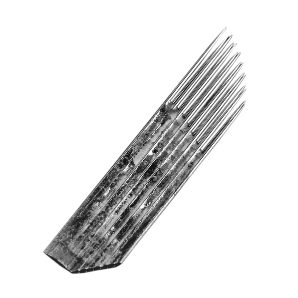 

100pcs Blades Single Arc Double Row Needle Permanente Make-up Blades Microblading Pen