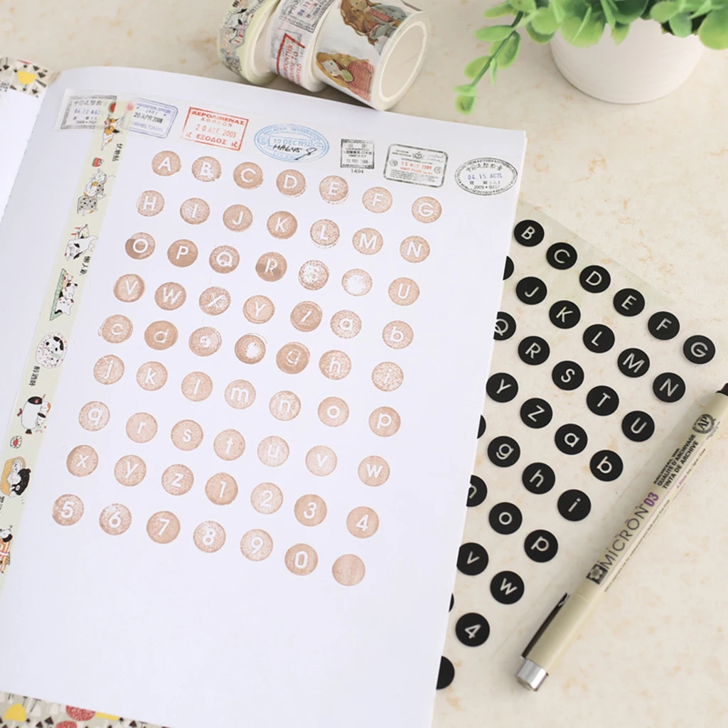 Просто креативный алфавит и цифры чистые марки пишущая машинка Serif