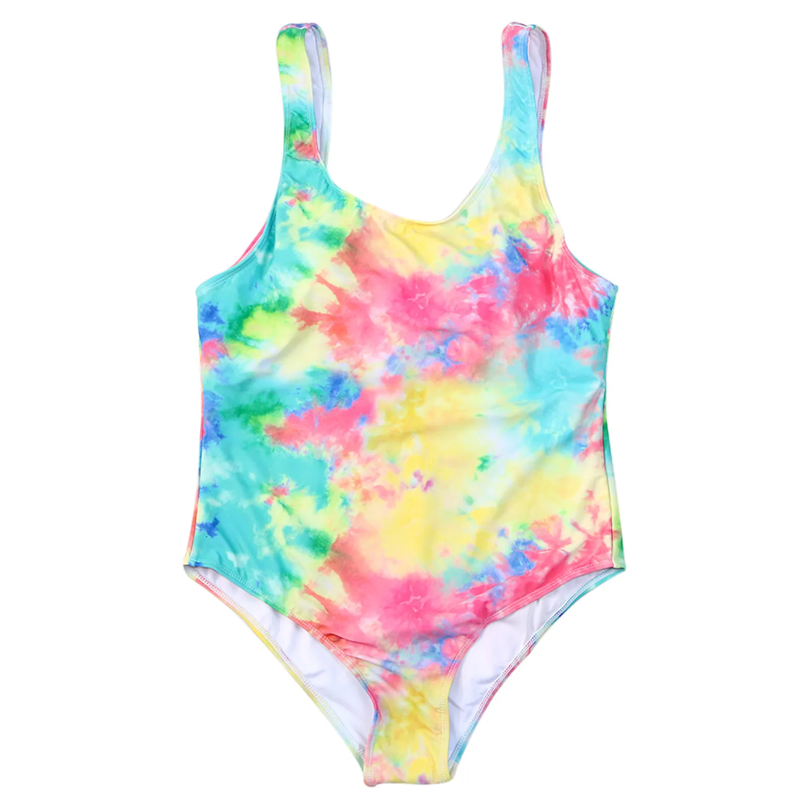 Пикантный монокини с принтом размера плюс Tie Dye цельный бикини женский купальник