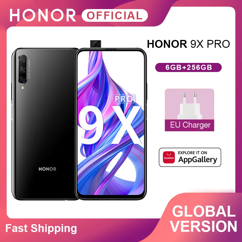 Глобальная версия смартфона Honor 9X Pro Kirin 810 6 ГБ 256 59 дюйма полноразмерный экран 48 МП
