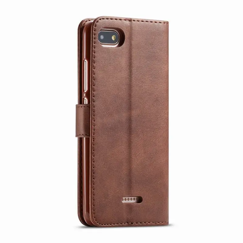 Leather Case For Xiaomi Redmi 6 Pro Flip Cover A 6A 6Pro Wallet Magnetic Luxury Vintage Phone Bags Cases | Мобильные телефоны и