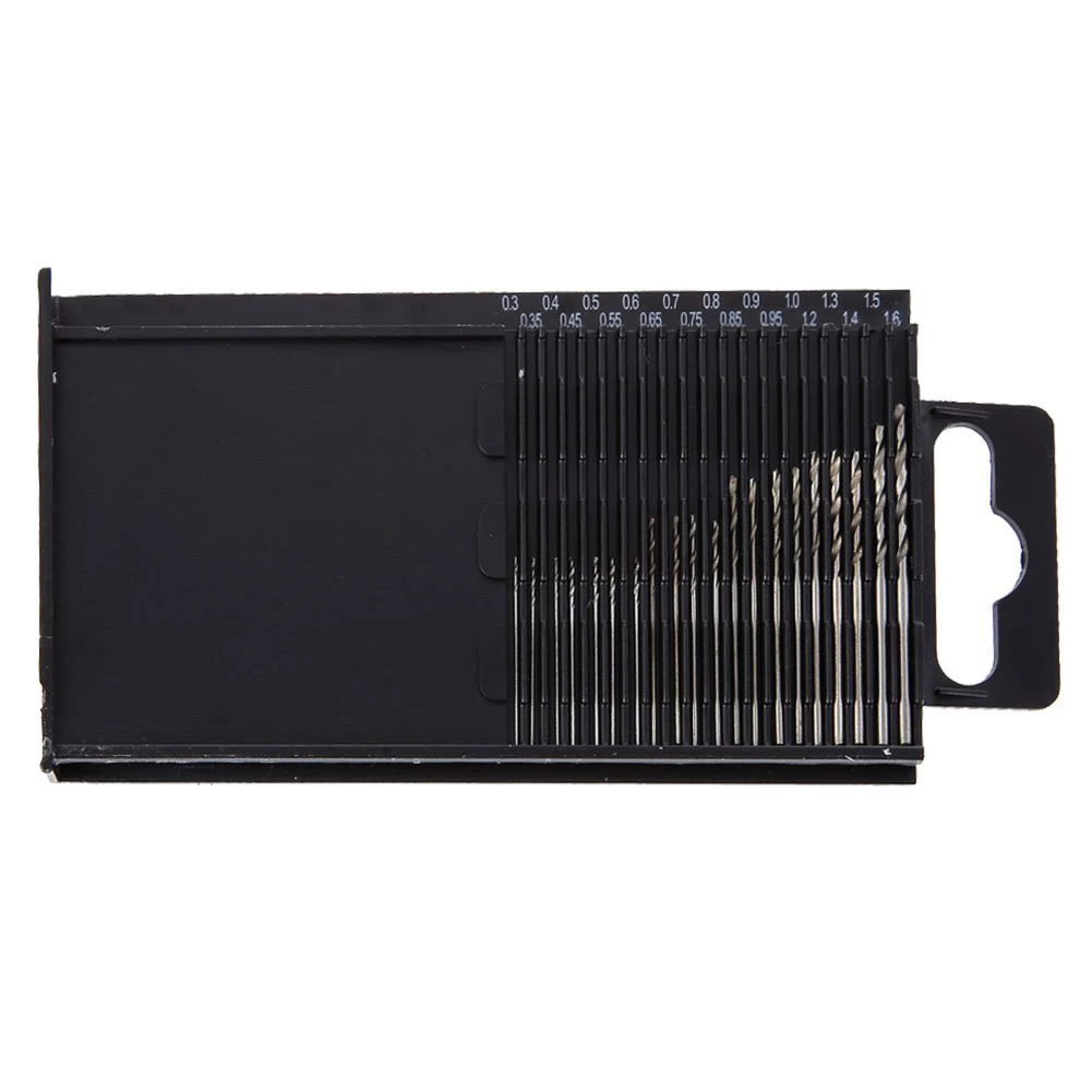 

20pcs HSS Twist Drill Bits Set with Box Micro Drill Bits Kit HSS 0.3-1.6MM High Speed Steel Twist Drill Bits Woodworking Tools