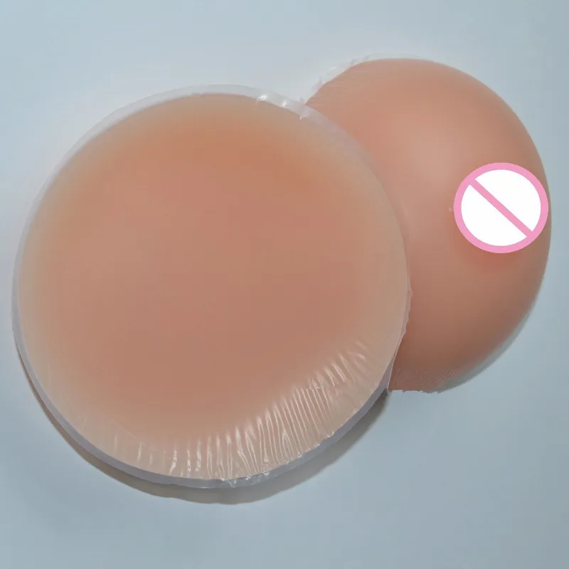 1Pair Round Shape Artificial Breast Silicone Breast Forms Fake Boob False Prosthesis Bust Enhancr 4 Size 500g/600g/800g/1000g