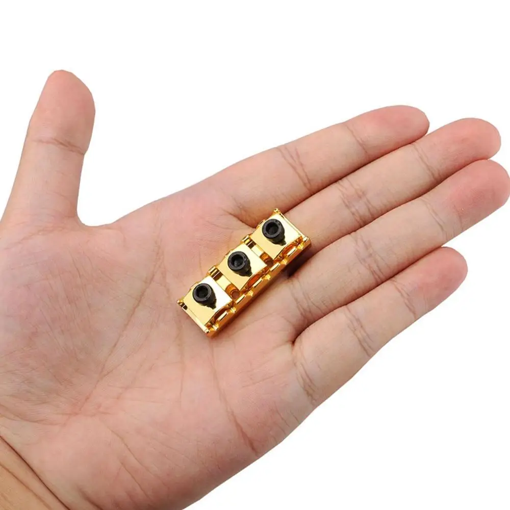 42mm elektrische gitarre mutter chrom elektrische gitarre locking mutter für gesperrt tremolo brücke mit schlüssel gitarre zubehör