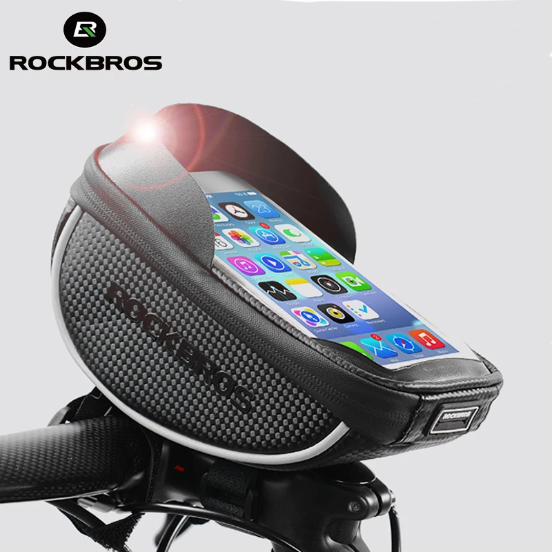 ROCKBROS велосипедная сумка для велосипеда передняя рамка руль сенсорных экранов 4 8