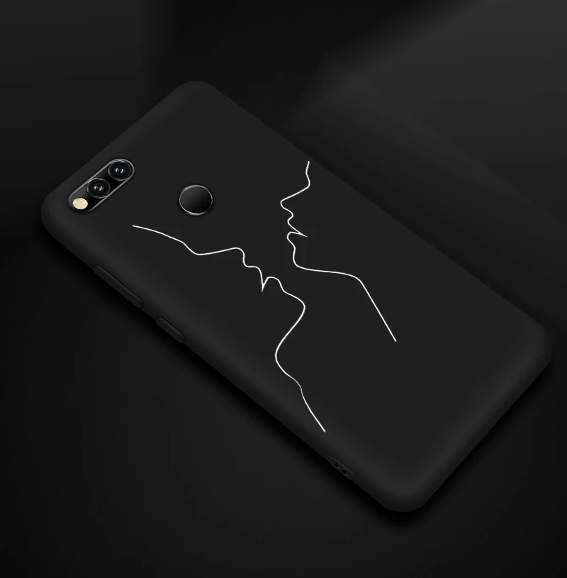 Ультратонкий чехол для huawei Honor 7A Pro 7C 7X цветные Матовые чехлы для телефонов Redmi 5 Plus 5A 6 6A Go Мягкий Силиконовый ТПУ Черный чехол - Цвет: 05