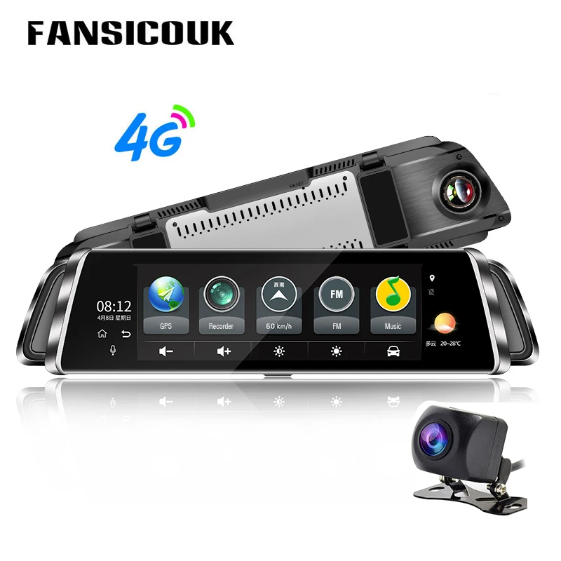 10 ''зеркало заднего вида камера 4G Android видеорегистратор HD 1080P WiFi gps ADAS двойной объектив Автомобильный видеорегистратор Автомобильный регистратор G900