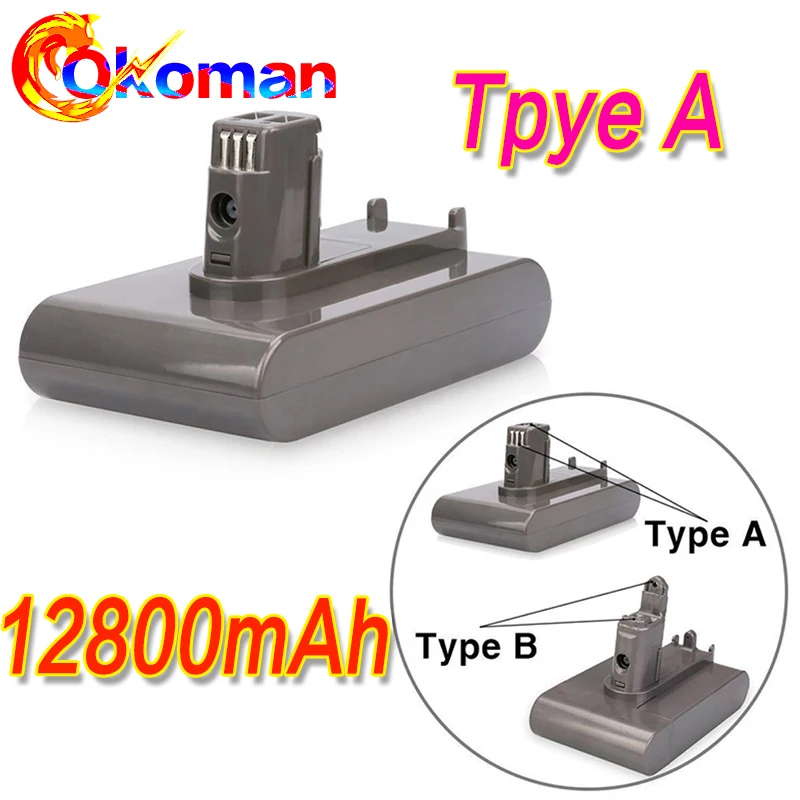 (Тип A) литий ионный аккумулятор 22 2 в 12800 мАч для Dyson DC35 DC45 DC31 DC34 DC44 Animal 917083