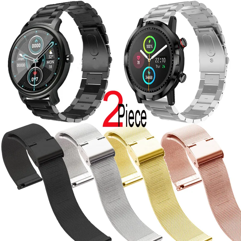 

Milanese Stainless Steel Strap For Mibro Air Bracelet Watchband For Xiaomi Haylou LS05S LS02 Amazfit GTR 2 Smart Watch Band