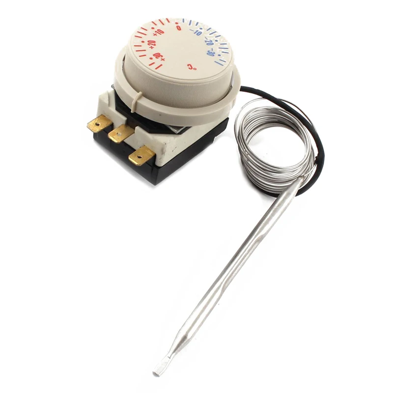 

Freezer -30~+30℃ AC 250V 16A AC380V Temperature Capillary Thermostat