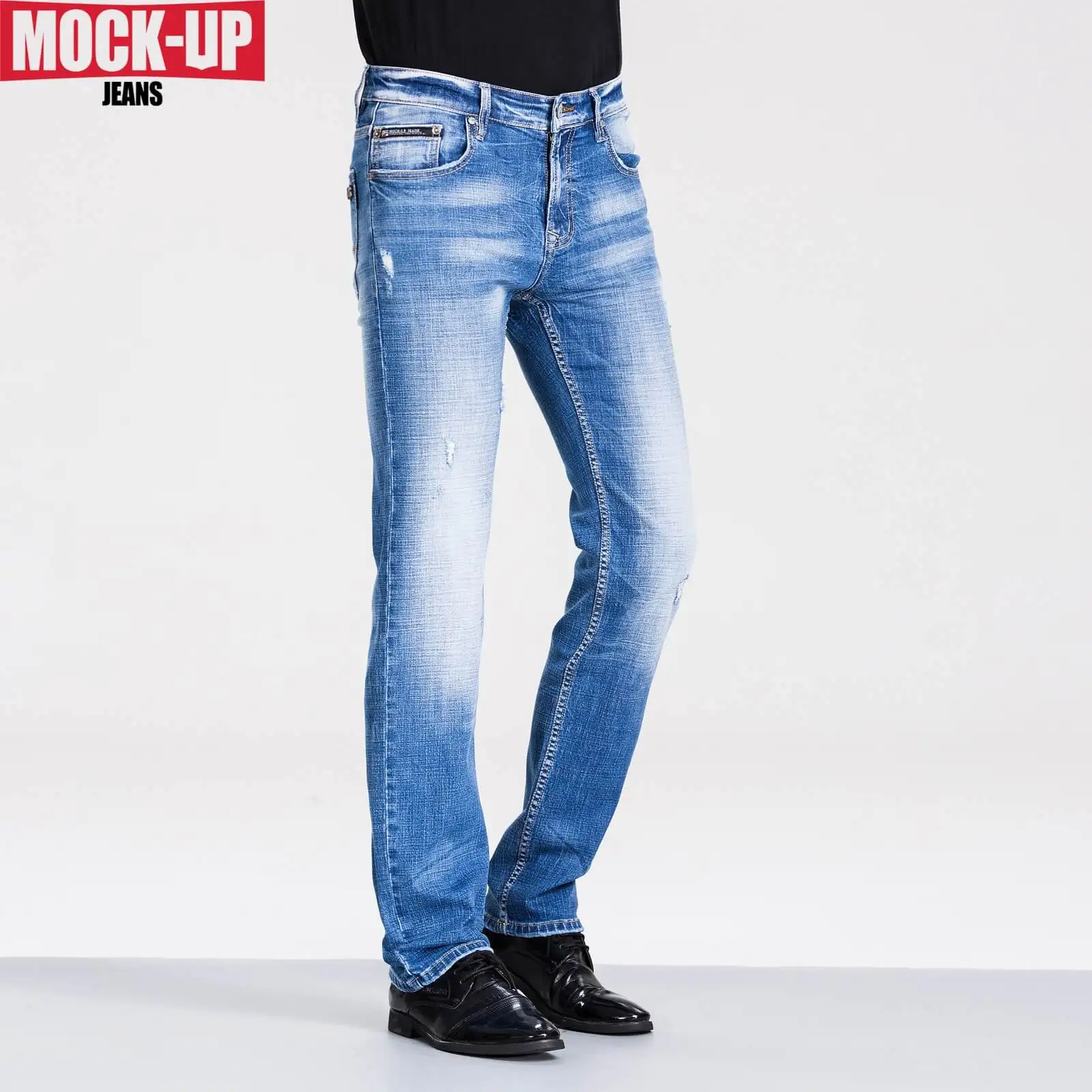 Бренд Mock Up 2019 осенние весенние мужские повседневные байкерские Джинсы средней