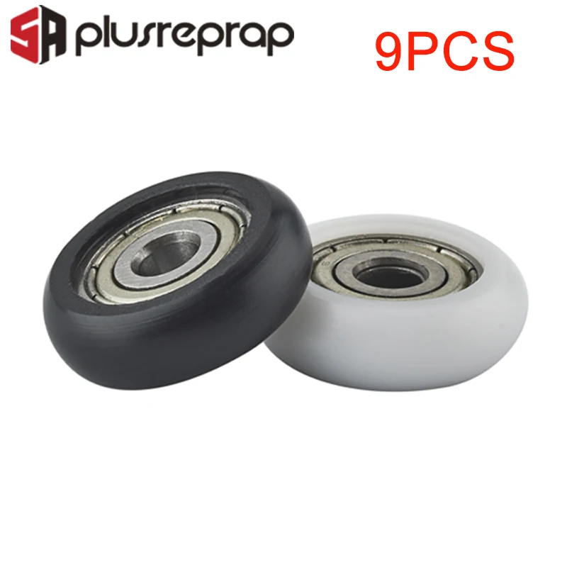 9 шт. 625ZZ шарикоподшипники пассивное круглое роликовое колесо с нейлоновым