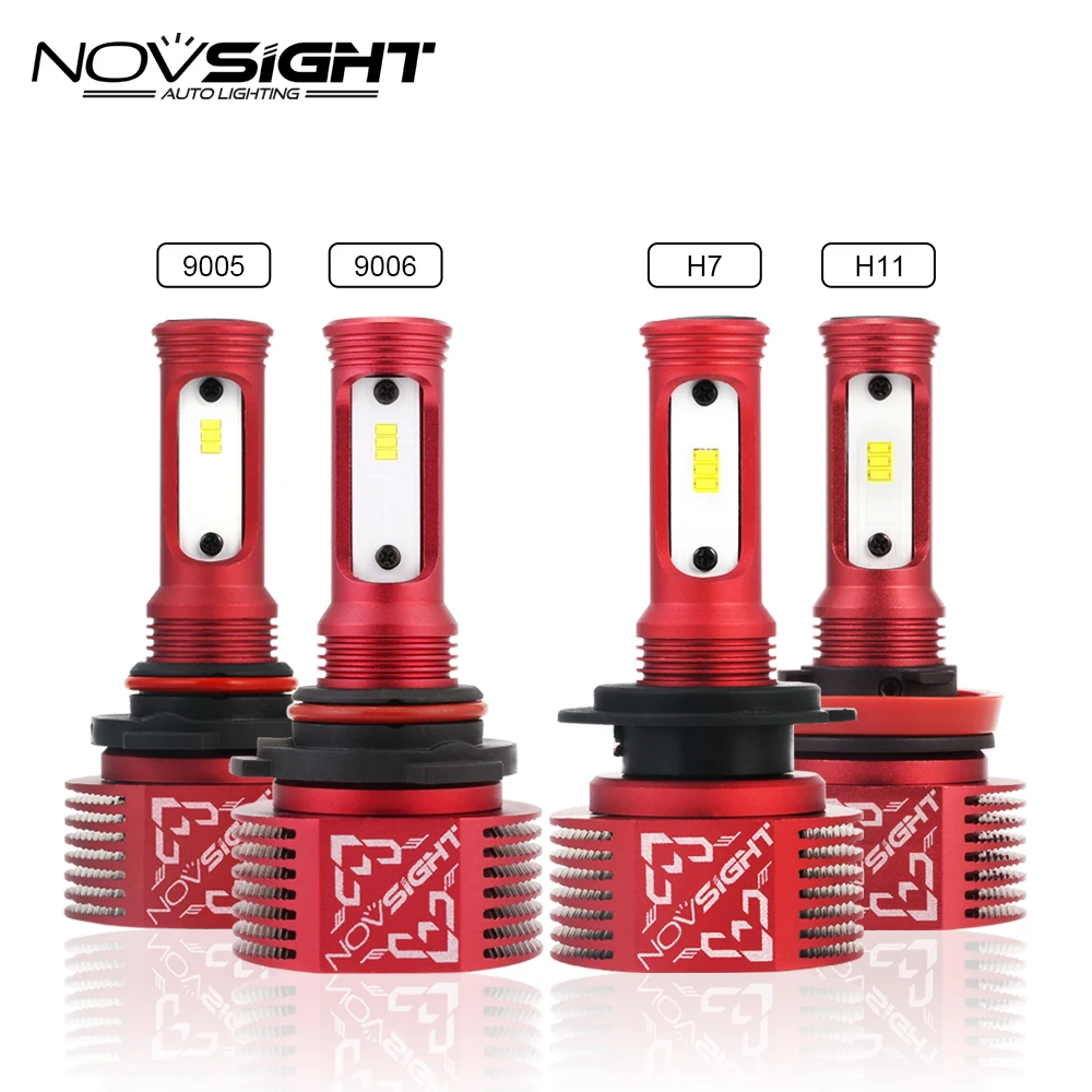 NOVSIGHT H11/H8/H9 H7 светодиодный Противотуманные фары дневные лампы противотуманных