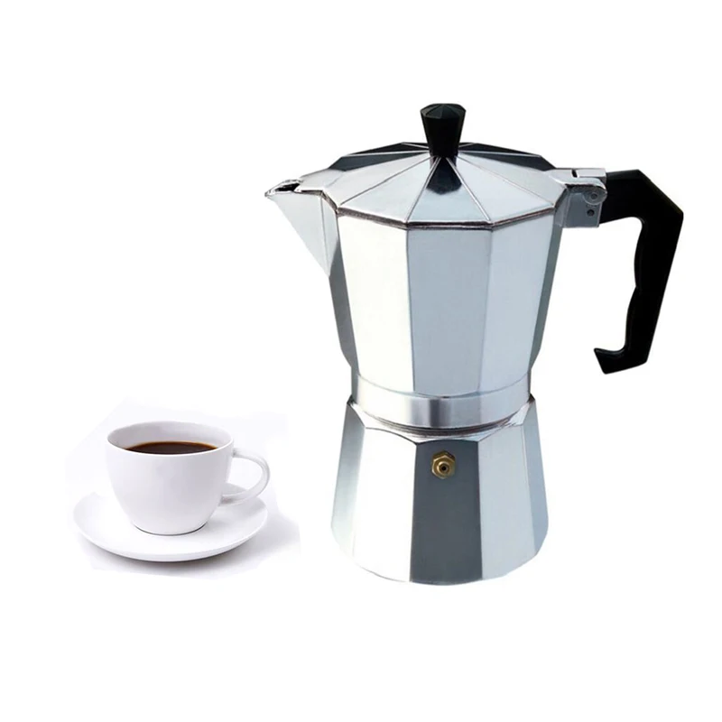 

mocha coffee pot italian coffee maker 9cup 12cup Stovetop Aluminum stove coffee maker kitchen tools Pantry appliances