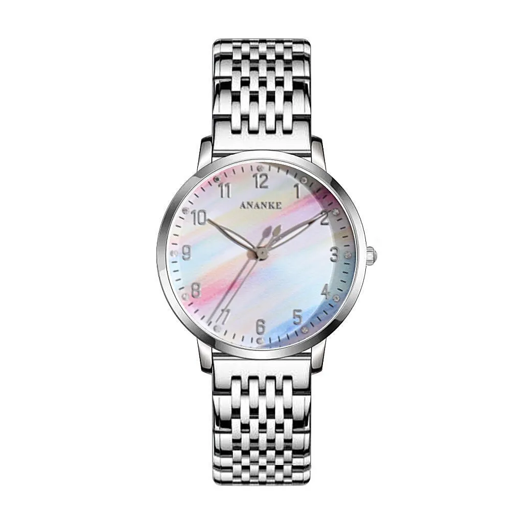 

Women Watch Rainbow Color Japanese Movement Fashion Temperament Ladies Watch Luxury Gift Student Quartz Watch Relojes Para Mujer