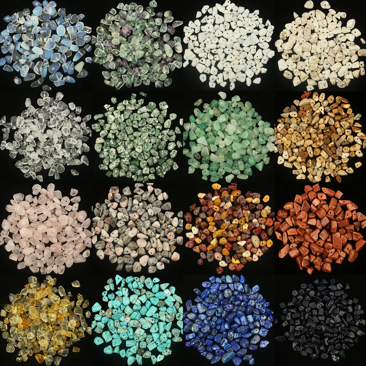 

15inch Natural Irregular Freeform Chip Gravel Beads Crystal Jaspers Turquoises Opal Stone Beads for Jewelry Making DIY Bracelets