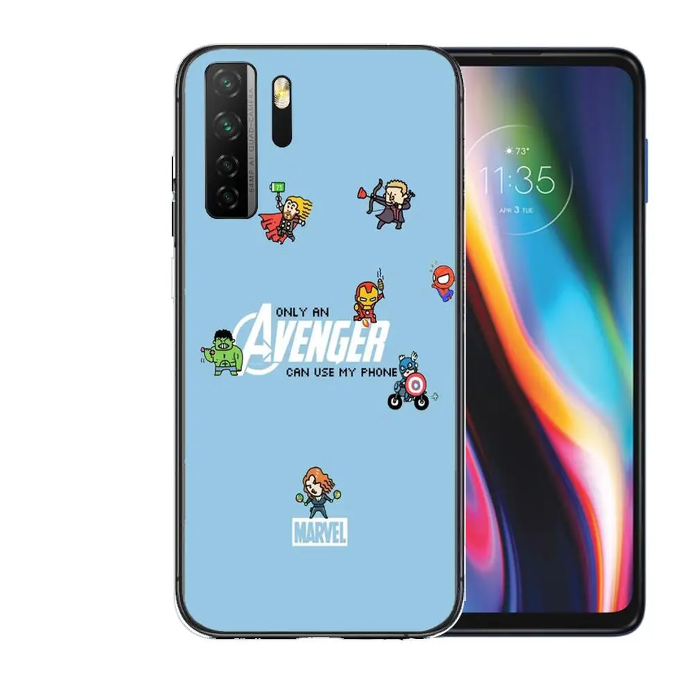 Новый стильный черный мягкий чехол Marvel с изображением пуха для Huawei Nova 8 7 6 SE 5T 7i 5i 5Z