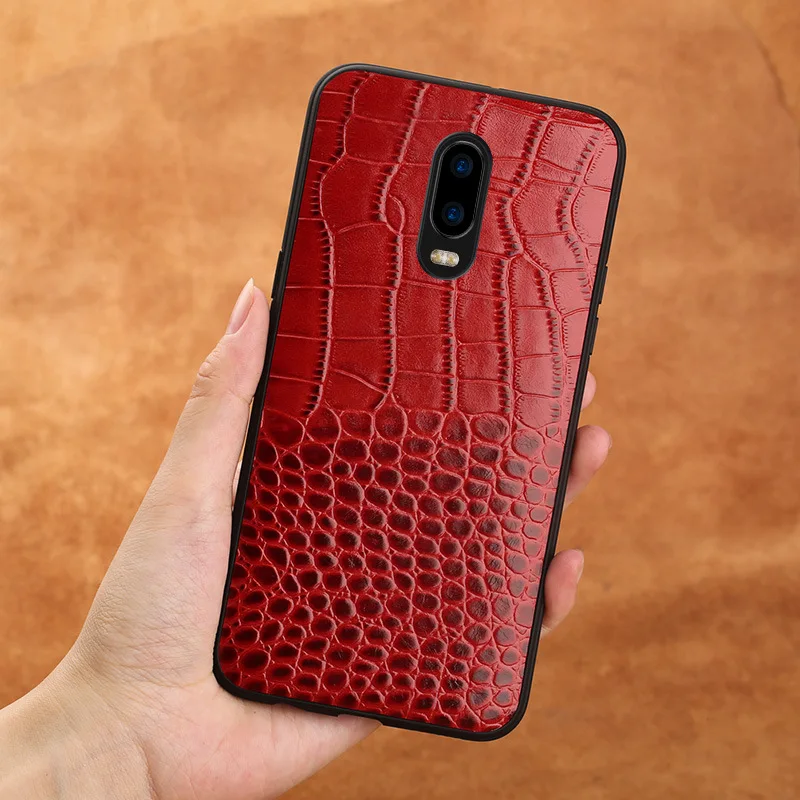 crocodile genuine leather case for oppo r9 r9s r11 r11s r15 r17 f11 plus pro realme x 3 c2 reno z 10x a7 2018 a5 a9 2020 cover free global shipping