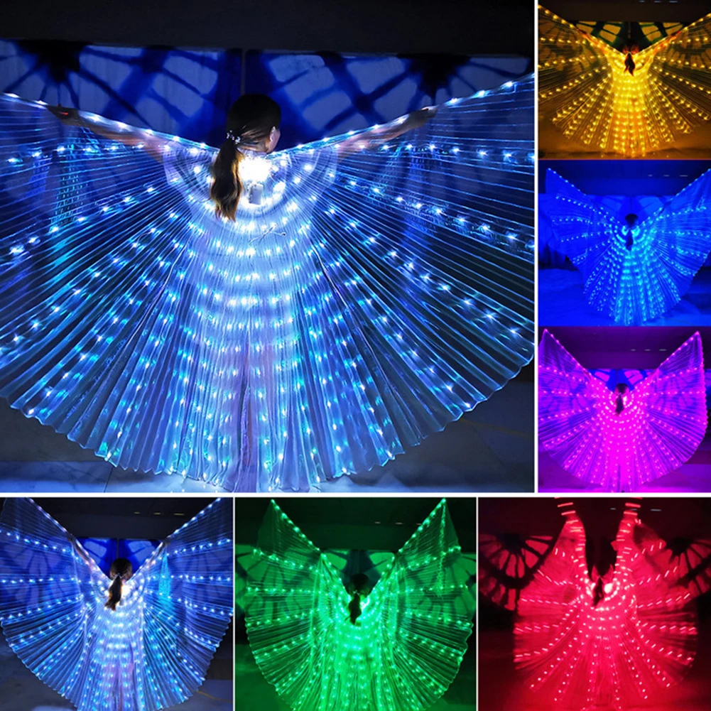 Wings Sticks Adult Children Led Belly Dance Lamp Props 360 Degrees Accessories Performance Clothing |