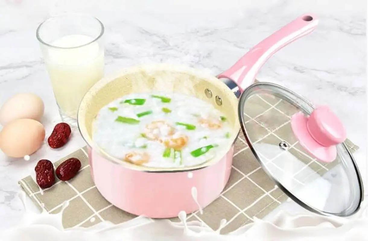 Молоковарка с антипригарным покрытием детская кастрюля для детского питания