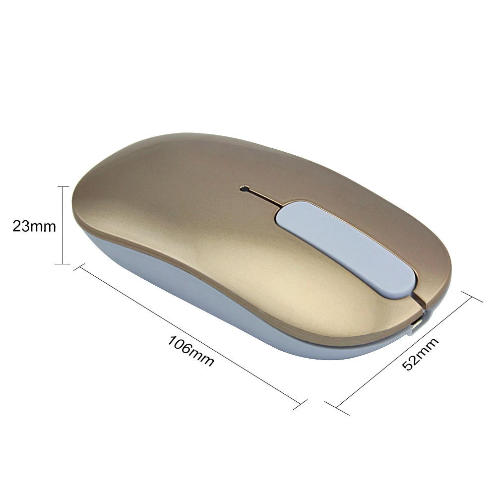 Перезаряжаемая Беспроводная оптическая мышь CHYI Bluetooth 4 0 сенсорные роликовые