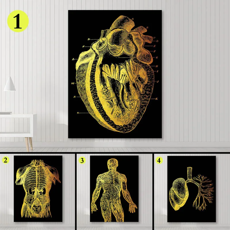 

No Frame Back Nerves Poster Wall Art Print Canvas Painting Nordic Posters and Prints Pictures Bedroom Decor