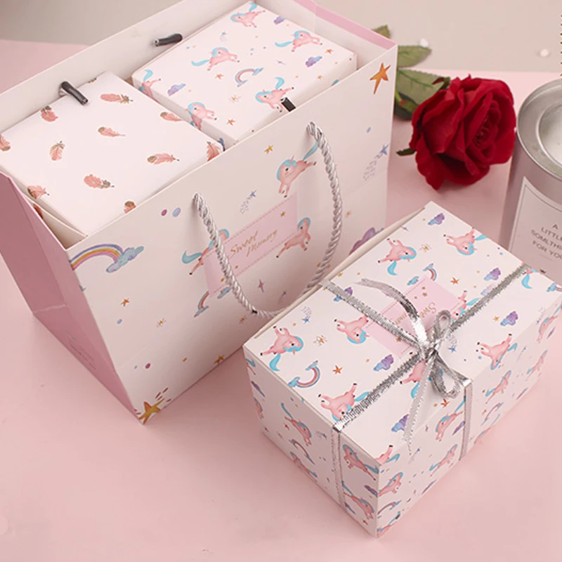 Милый дневной пакет для печенья подарочный бумажный креативный стикер в виде