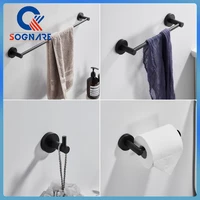 black wall mounted bathroom accessories stainless steel brushed nickel bath hardware sets towel bar robe hook paper holder news