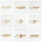 Женское кольцо из серебра 925 пробы, с цветным фианитом