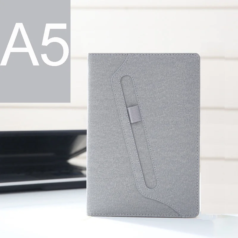 A5 Gray Утолщенная записная книжка A5 B5, офисная, Школьная, канцелярская,,, ежедневник, бизнес-блокнот, кожаный дневник - Цвет: A5 Gray