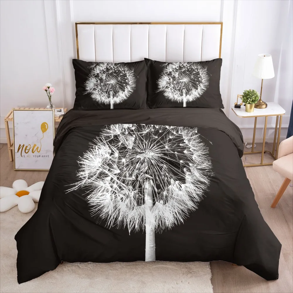 

3D Duvet Cover Sets Bedding Sets Bedding Bag and Pillow Shams King Queen Full Double Size Flowers Design Custom Bedding Sets