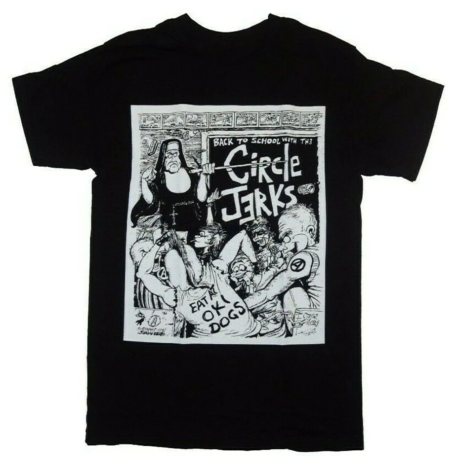 Мужская футболка с принтом Circle Jerks Повседневная золотого цвета принтом|Мужские