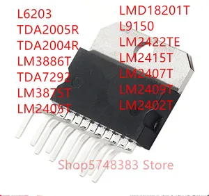 10PCS L6203 TDA2005R TDA2004R LM3886T TDA7292 LM3875T LM2405T LMD18201T L9150 LM2422TE LM2415T LM2407T LM2409T LM2402T ZIP-11