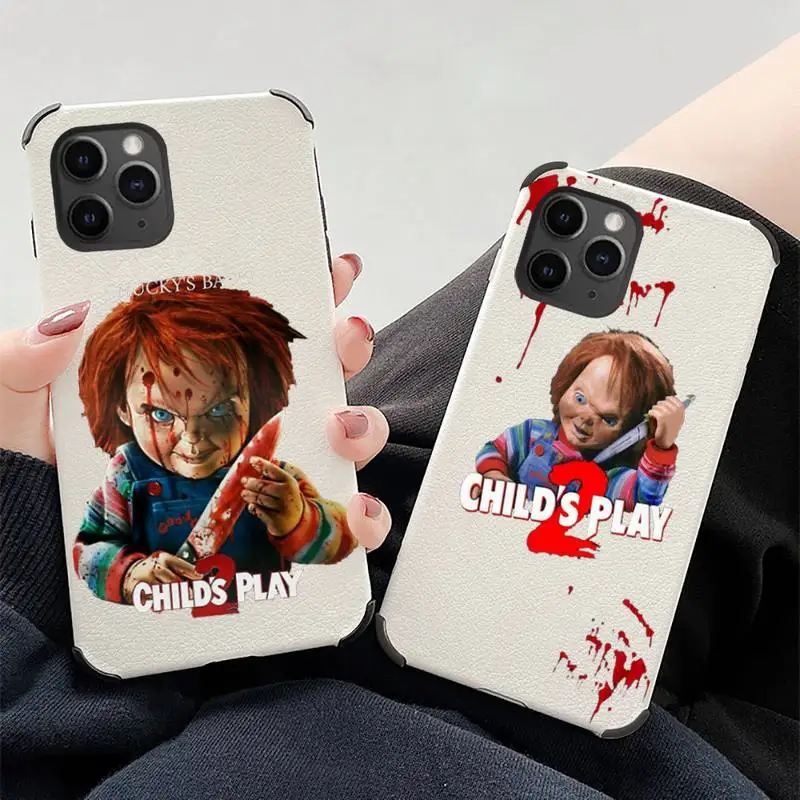 

Chucky Good Guys Phone Case Lambskin Leather For iphone 12 11 8 7 6 XR X XS PLUS MINI PLUS PRO MAX Shockproof