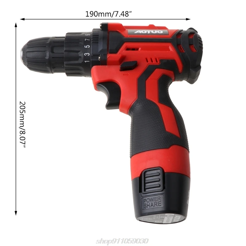 

12V Electric Screwdriver Wireless Power Driver DC Rechargeable Lithium-Ion Battery Home D12 20 Dropshipping
