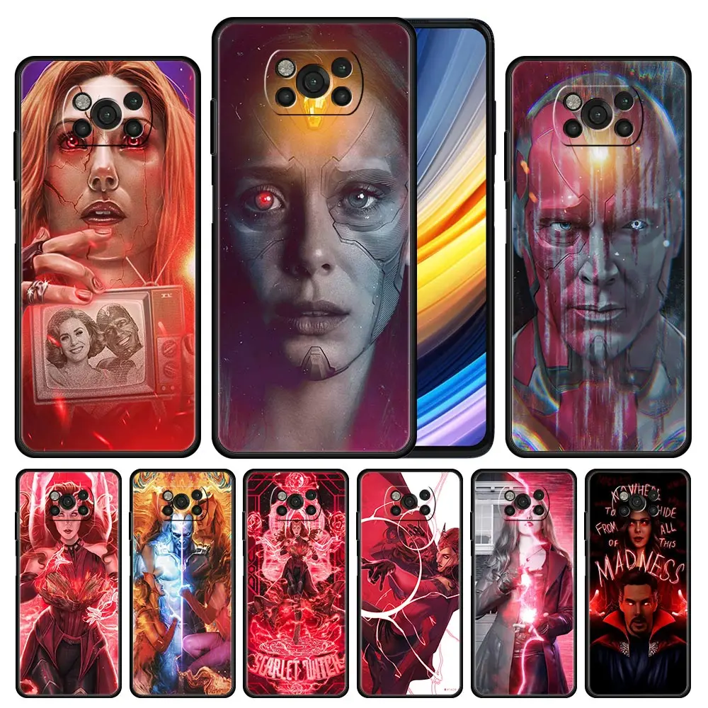 

Scarlet Witch Phone Case For Xiaomi Poco X3 M3 M4 Pro 5G X3 NFC F3 GT 11 Lite Redmi Note 10 9S Pro Soft Silicone Cover