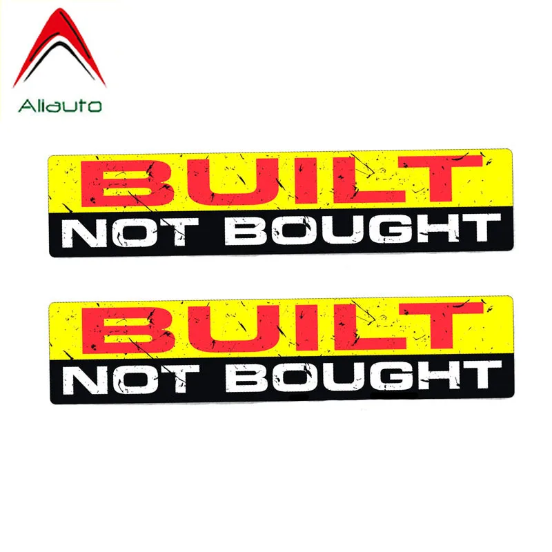 

Aliauto Caution Car Sticker Funny Personality BUILT NOT BOUGHT Car Sticker Body PVC Decal Sunscreen Cover Scratch,2* 18.5cm*4cm