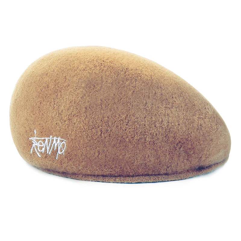 Берет женский шерстяной однотонный Повседневная зимняя шапка в английском стиле