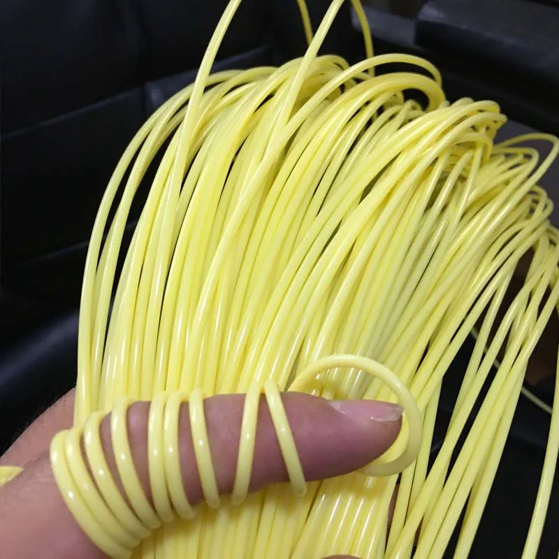 Круглый светильник-желтый Синтетический ротанговый материал PE для вязания