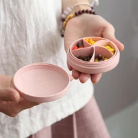 weekly rotating pill box case splitter tablet storage organizer medicine 7 day pill container for travel