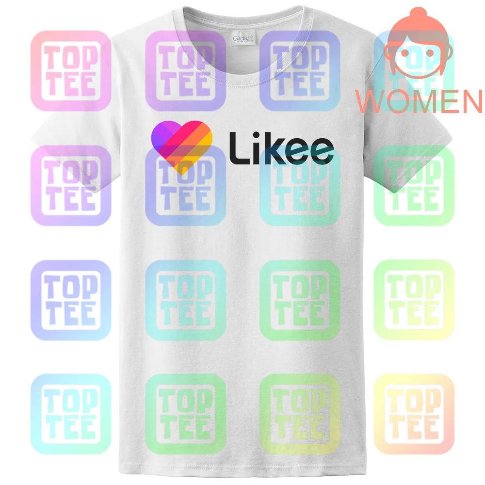 Women White Likee футболка для приложения likee hear футболка забавная футболка с капюшоном - Цвет: Women White