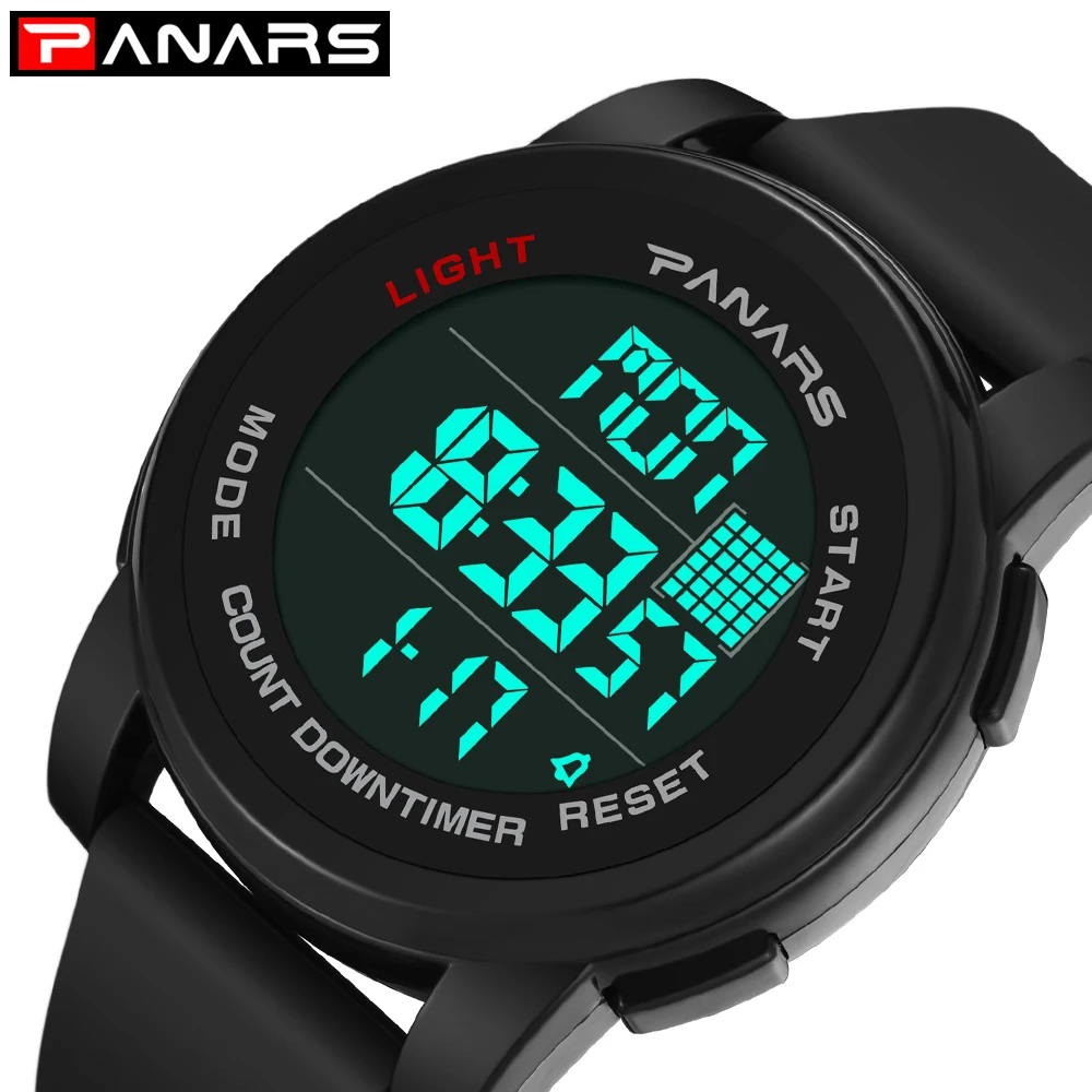 PANARS мужские часы хронограф спортивные водонепроницаемые наружные для бега