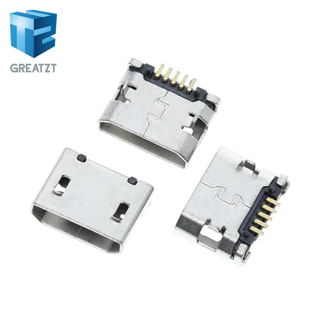 60 шт. = 12 моделей разъем Micro USB GREATZT 5Pin гнездо usb для MP3/4/5 Huawei Lenovo ZTE и других мобильных