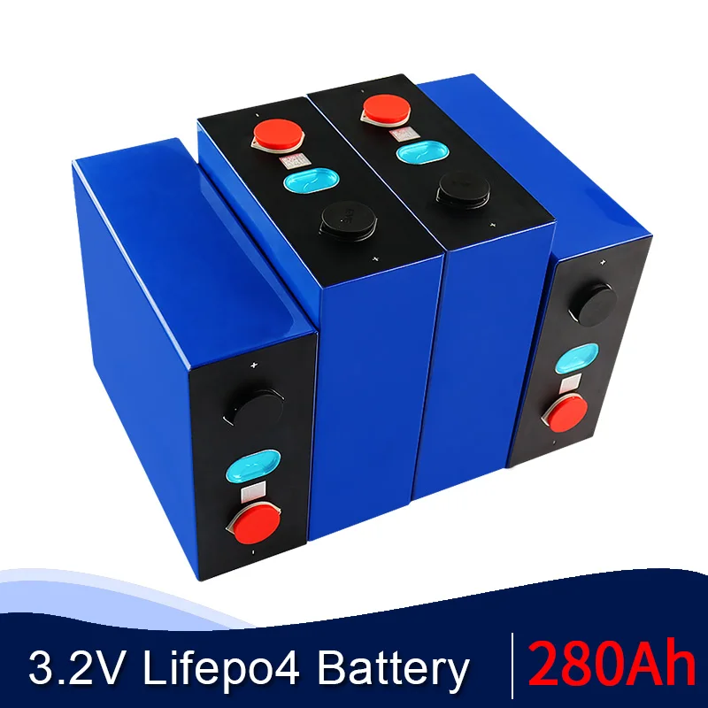 

16PCS Grade A 280Ah LiFePO4 Lithium Iron Phosphate 3.2V Cells For 12V 24V 48V280AH Solar Energy Storage System EV RV battery